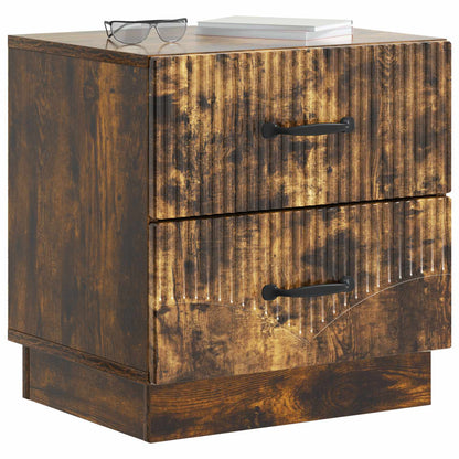 Armadio da Notte con cassetto Rovere Fumo 43 x 34,5 x 44,5 cm | homemem39