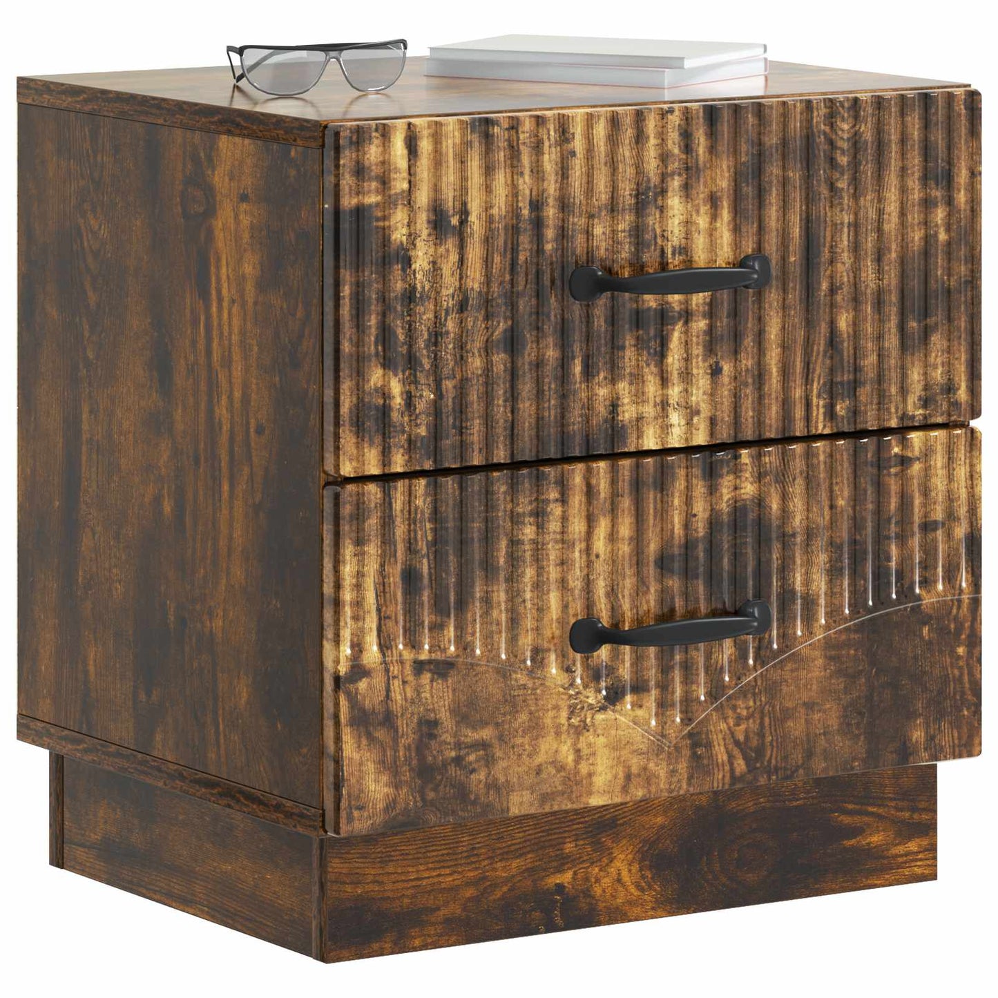 Armadio da Notte 2 pcs Rovere Fumo 43 x 34,5 x 44,5 cm