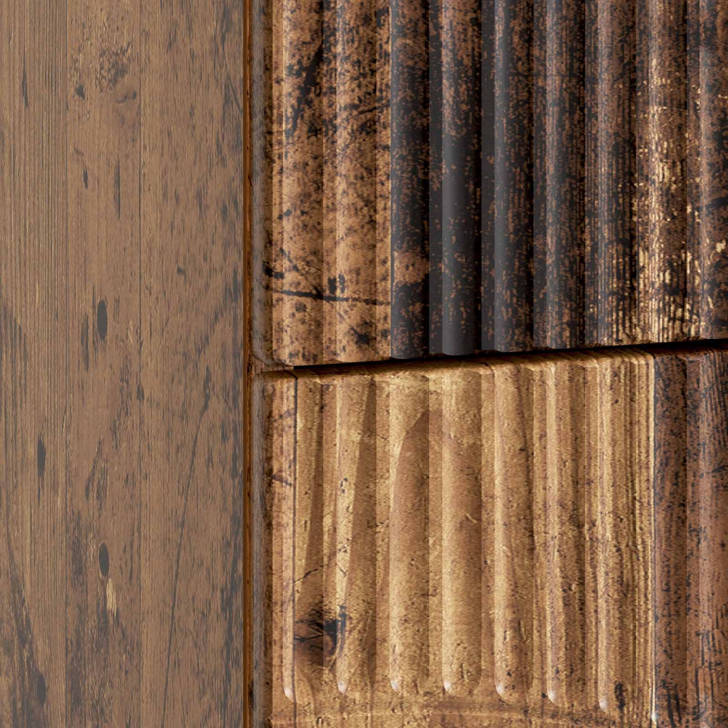 Armadio da Notte con cassetto Legno antico 43 x 34,5 x 44,5 cm | homemem39