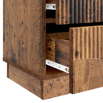 Armadio da Notte con cassetto Legno antico 43 x 34,5 x 44,5 cm | homemem39
