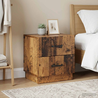 Armadio da Notte 2 pz Legno antico 43 x 34,5 x 44,5 cm