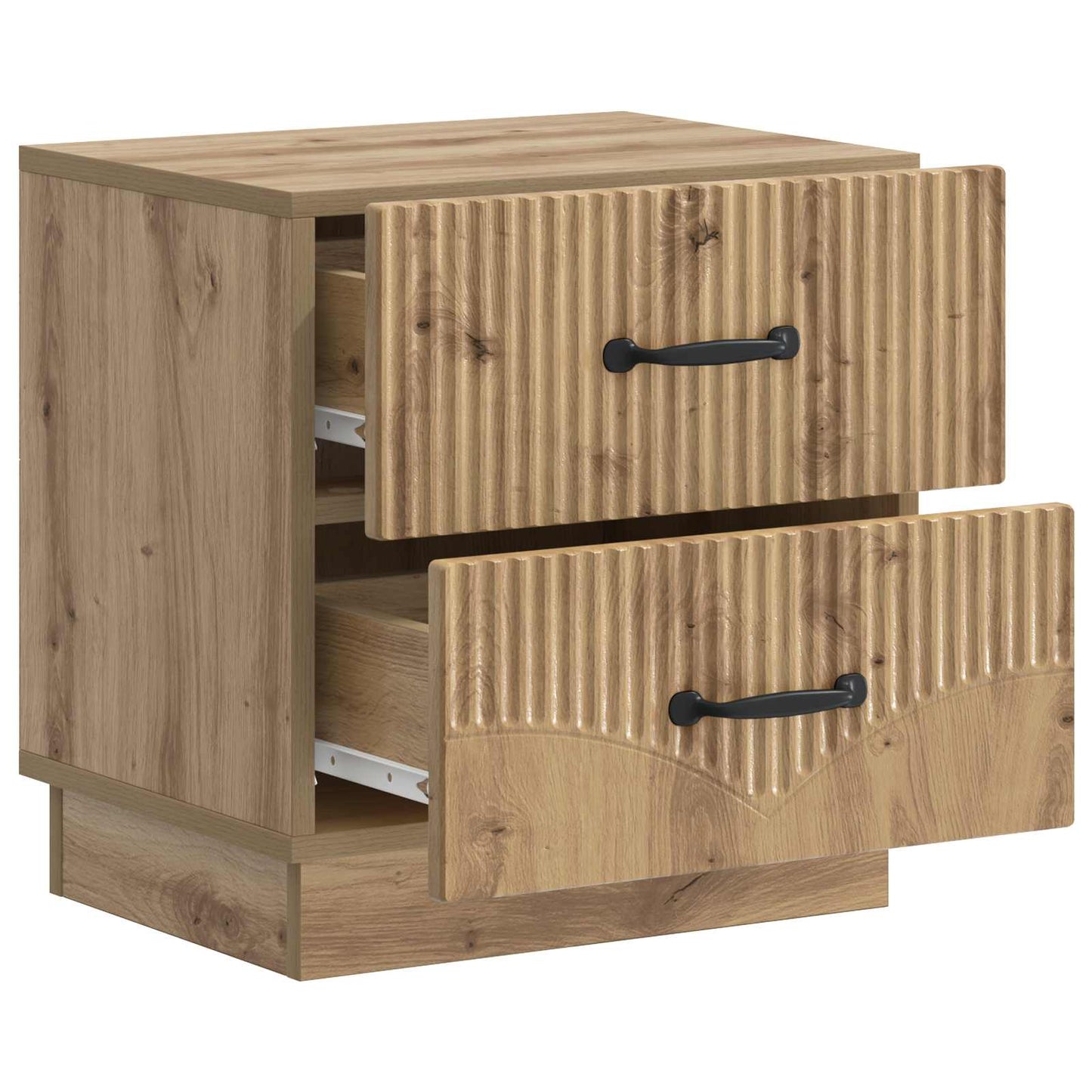 Armadio da Notte 2 pcs Rovere Artigianale 43 x 34,5 x 44,5 cm | homemem39