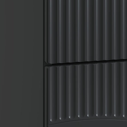 Armadio da Notte Nero 62 x 34,5 x 44,5 cm Legno ingegnerizzato