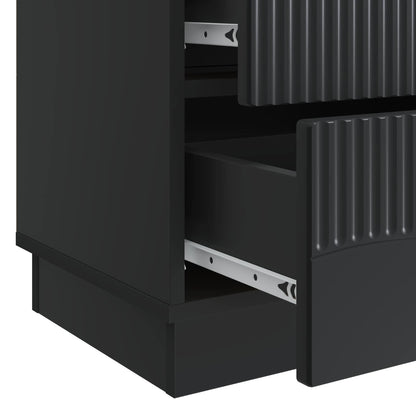 Armadio da Notte Nero 62 x 34,5 x 44,5 cm Legno ingegnerizzato | homemem39