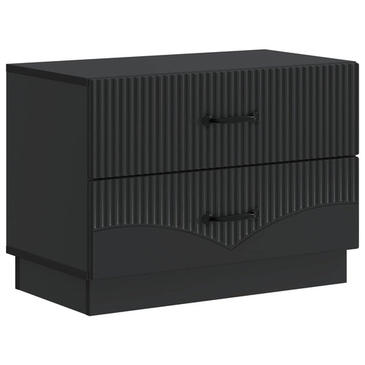 Armadio da Notte Nero 62 x 34,5 x 44,5 cm Legno ingegnerizzato | homemem39