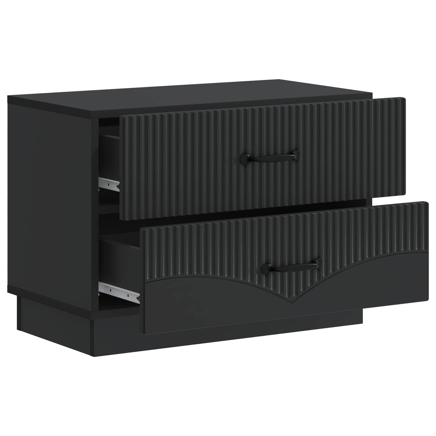 Armadio da Notte Nero 62 x 34,5 x 44,5 cm Legno ingegnerizzato | homemem39