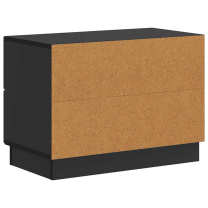 Armadio da Notte Nero 62 x 34,5 x 44,5 cm Legno ingegnerizzato | homemem39