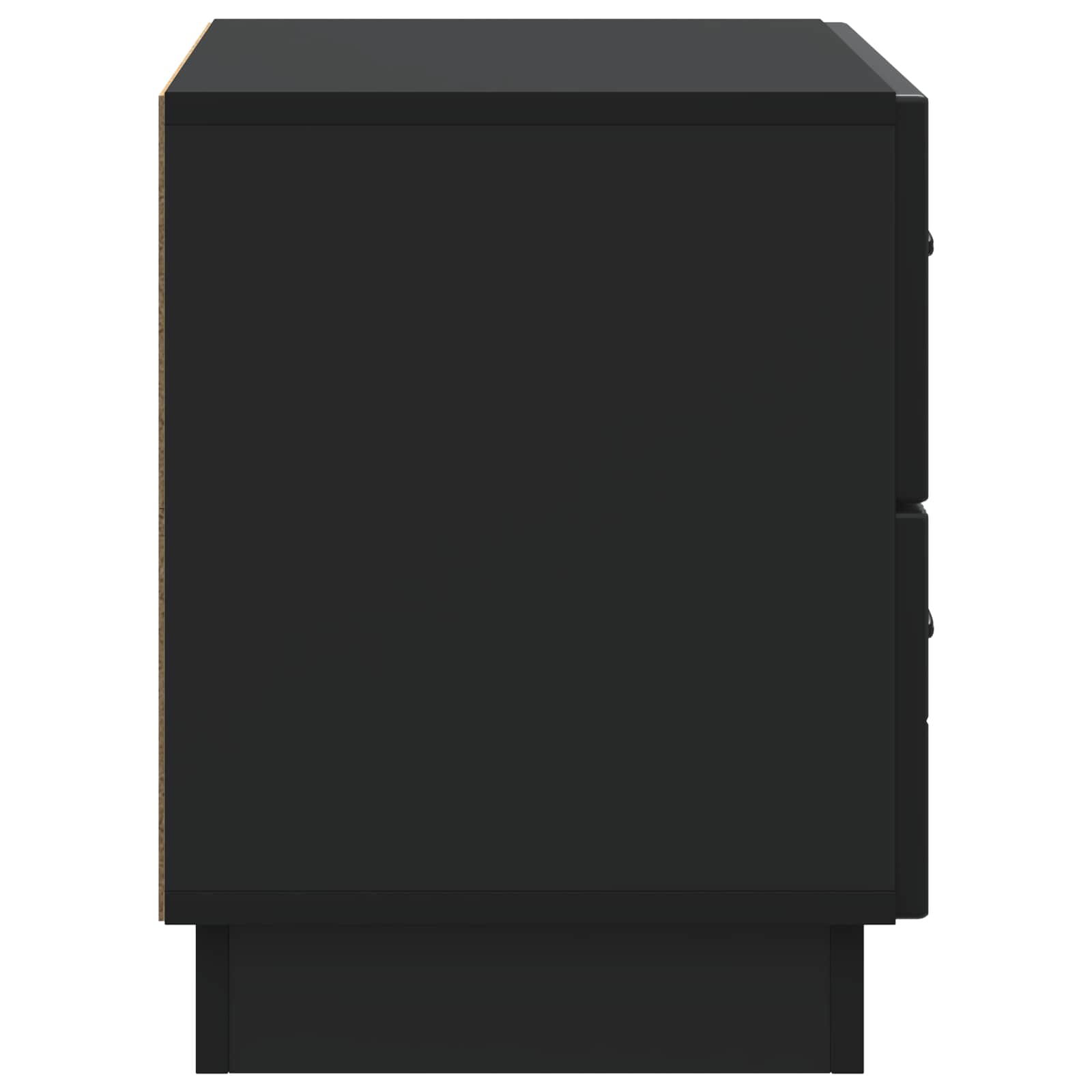 Armadio da Notte Nero 62 x 34,5 x 44,5 cm Legno ingegnerizzato | homemem39