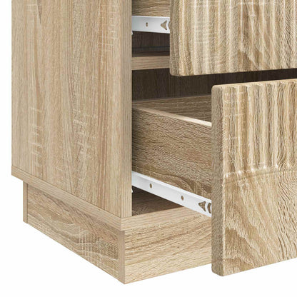 Armadio da Notte con cassetto Rovere Sonoma 62 x 34,5 x 44,5 cm | homemem39