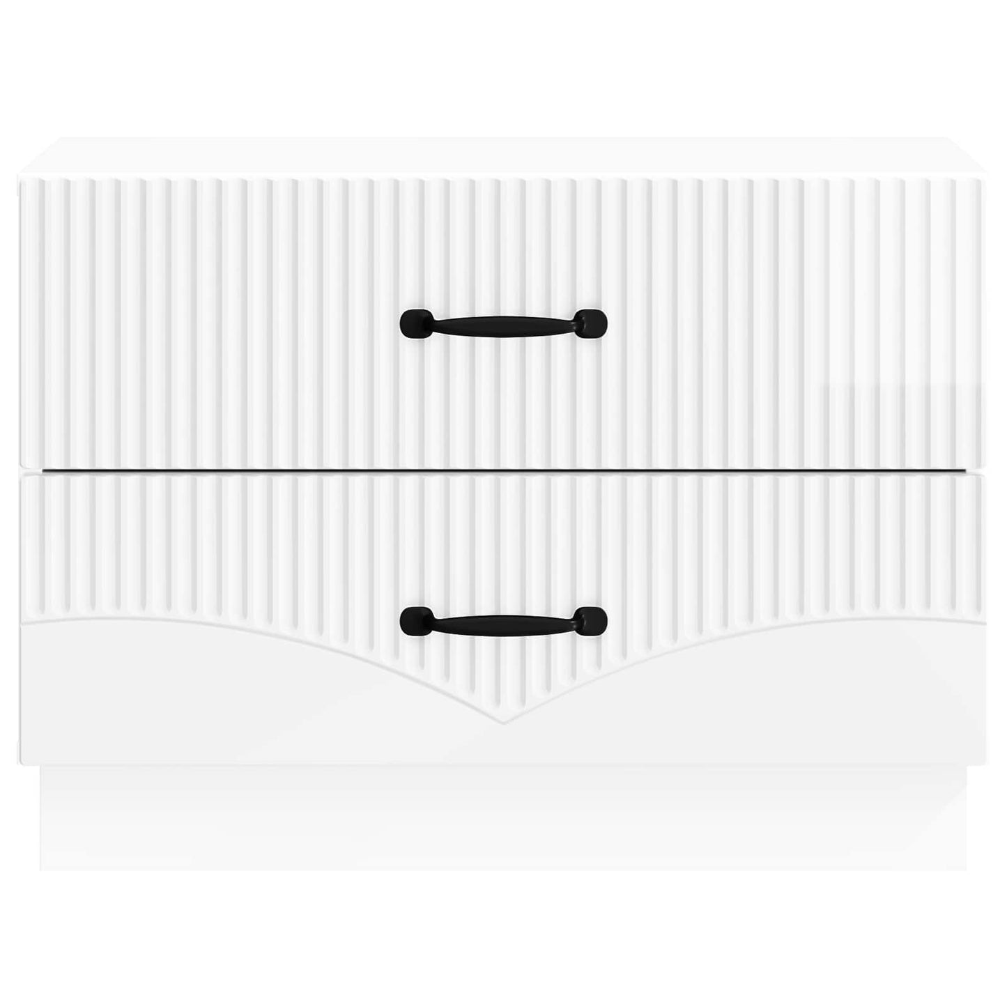 Armadio da Notte con cassetto Bianco Lucido 62 x 34,5 x 44,5 cm