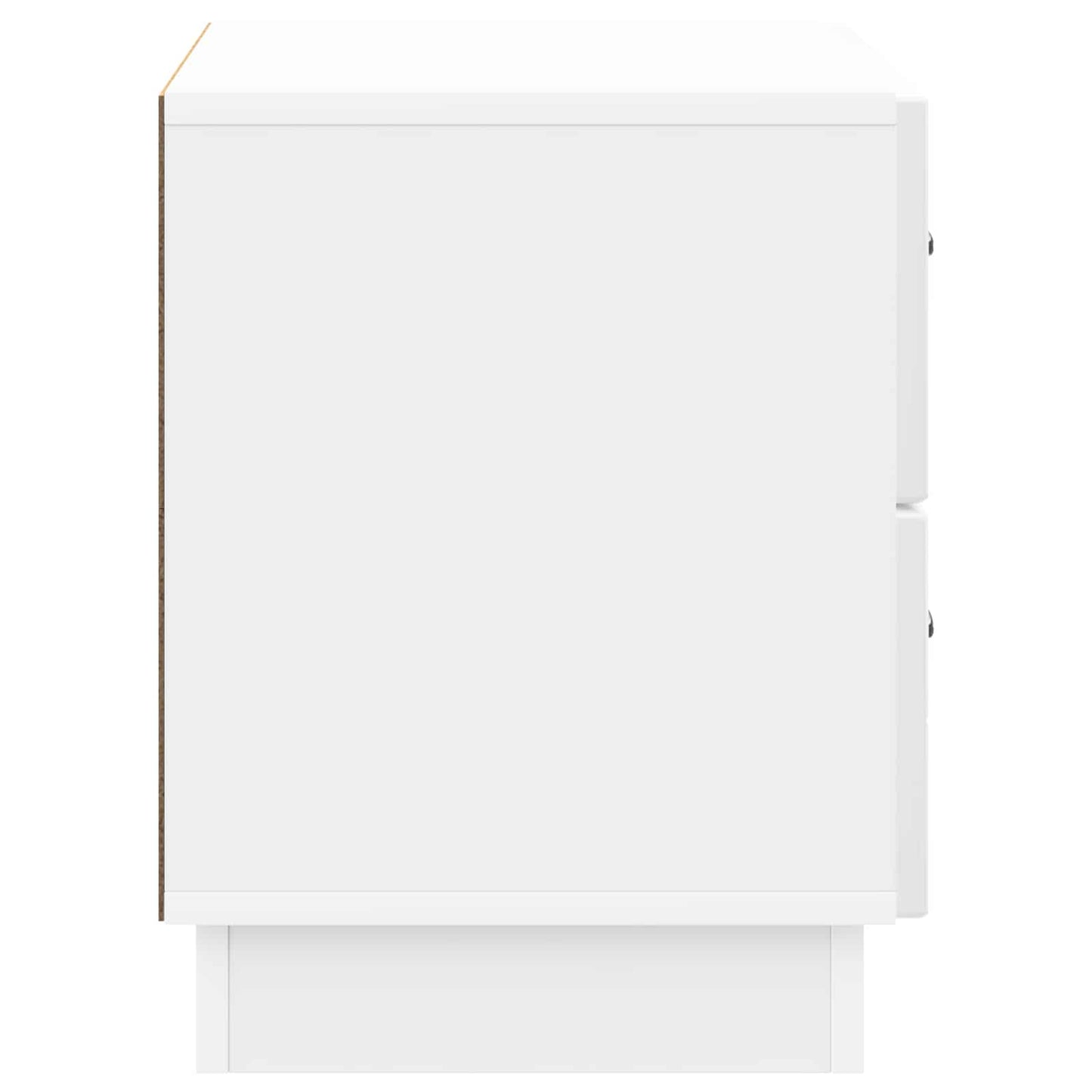Armadio da Notte con cassetto Bianco Lucido 62 x 34,5 x 44,5 cm