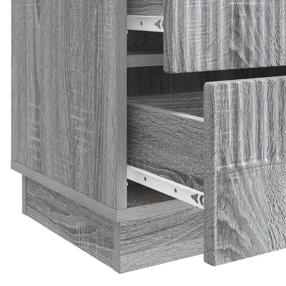 Armadio da Notte con cassetto Grigio Sonoma 62 x 34,5 x 44,5 cm