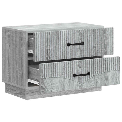 Armadio da Notte con cassetto Grigio Sonoma 62 x 34,5 x 44,5 cm | homemem39