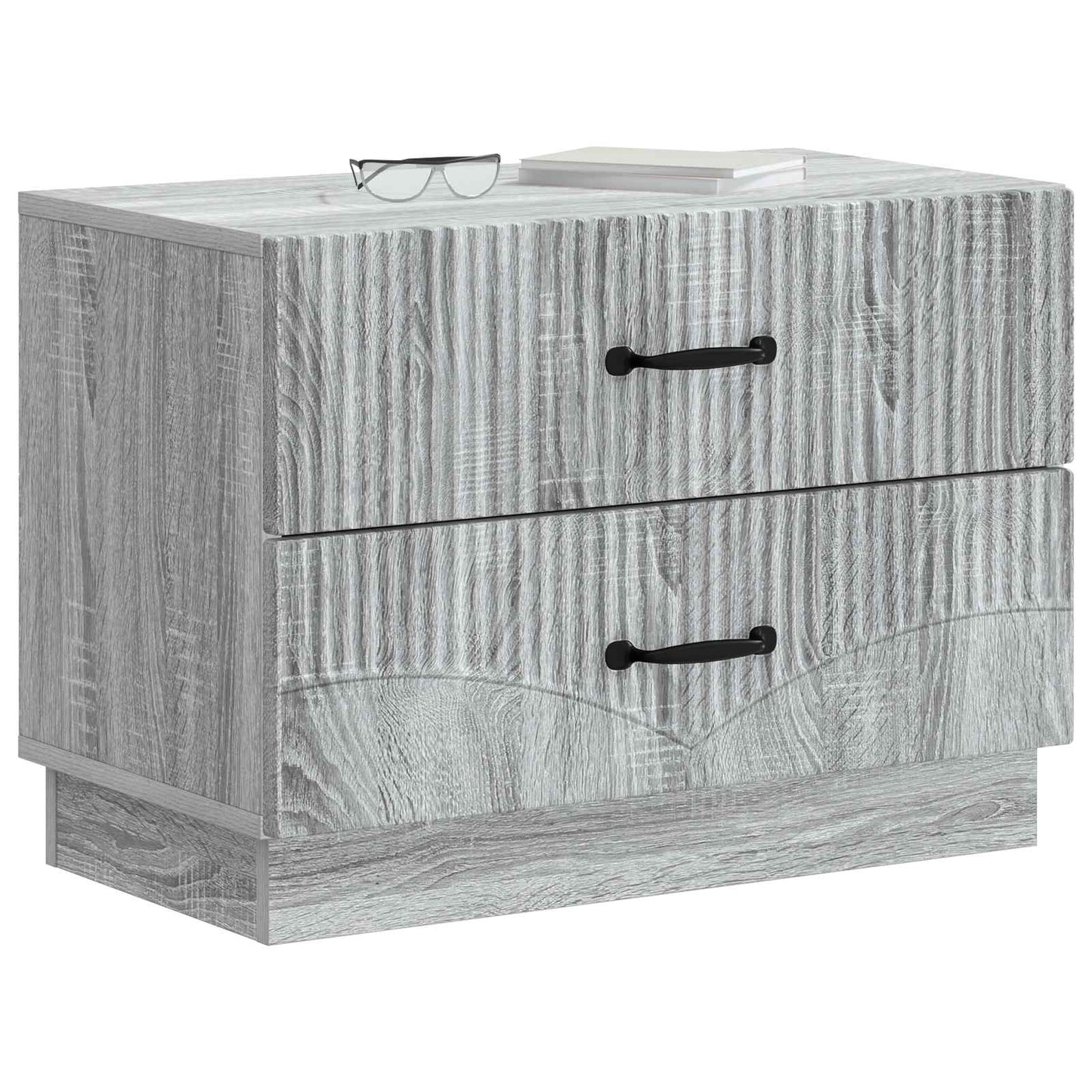 Armadio da Notte con cassetto Grigio Sonoma 62 x 34,5 x 44,5 cm | homemem39