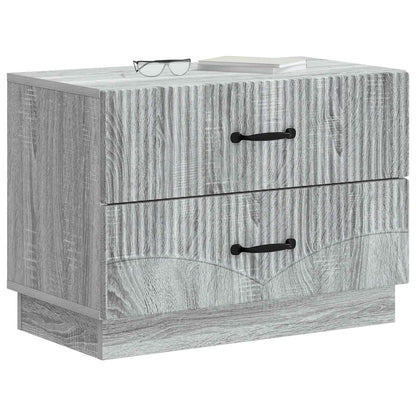 Armadio da Notte con cassetto Grigio Sonoma 62 x 34,5 x 44,5 cm | homemem39