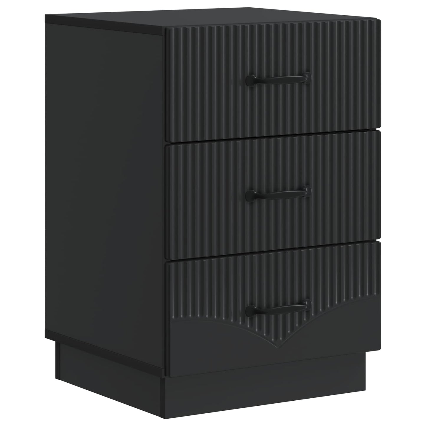 Armadio da Notte Nero 43 x 41 x 63,5 cm Legno ingegnerizzato