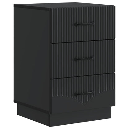 Armadio da Notte Nero 43 x 41 x 63,5 cm Legno ingegnerizzato