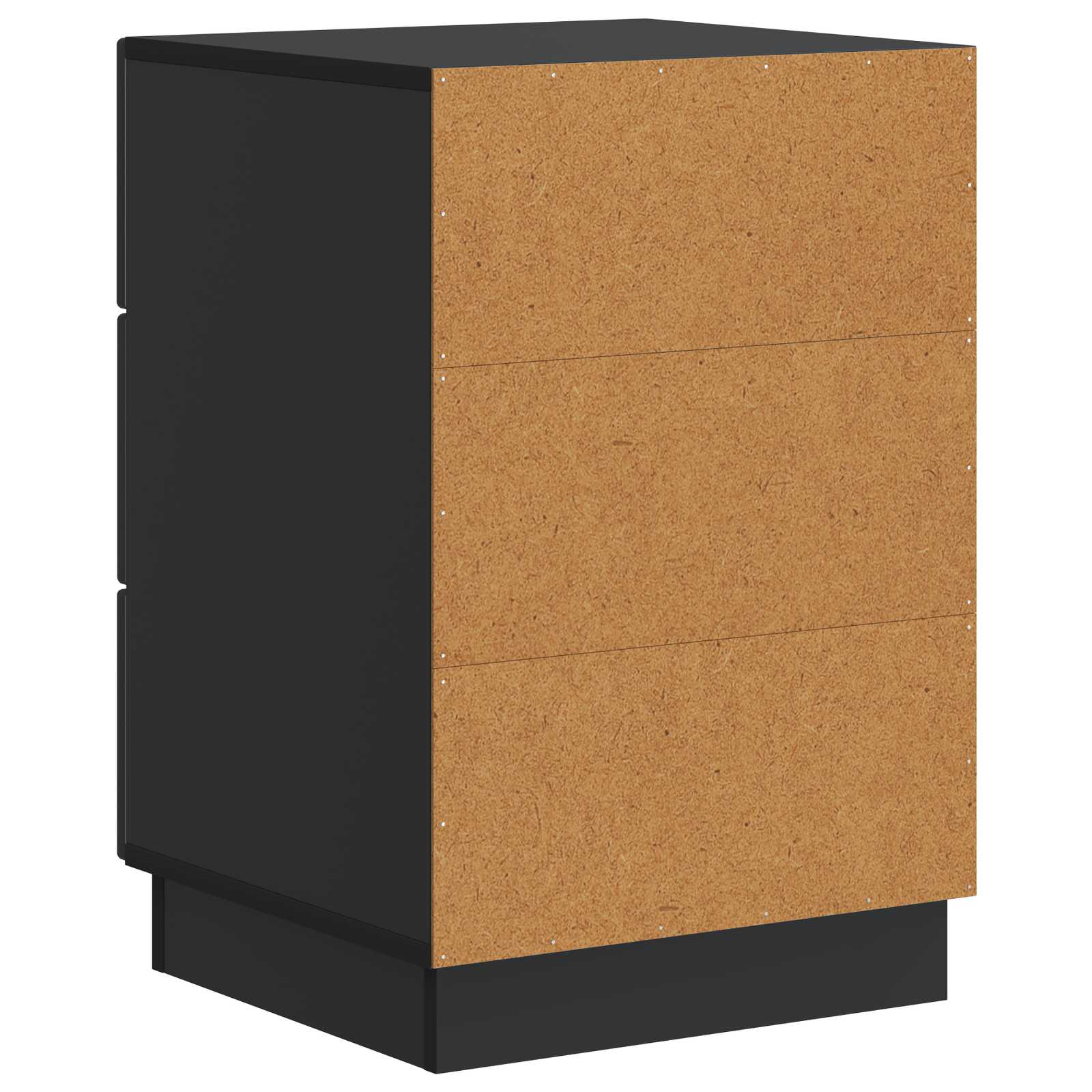 Armadio da Notte Nero 43 x 41 x 63,5 cm Legno ingegnerizzato | homemem39