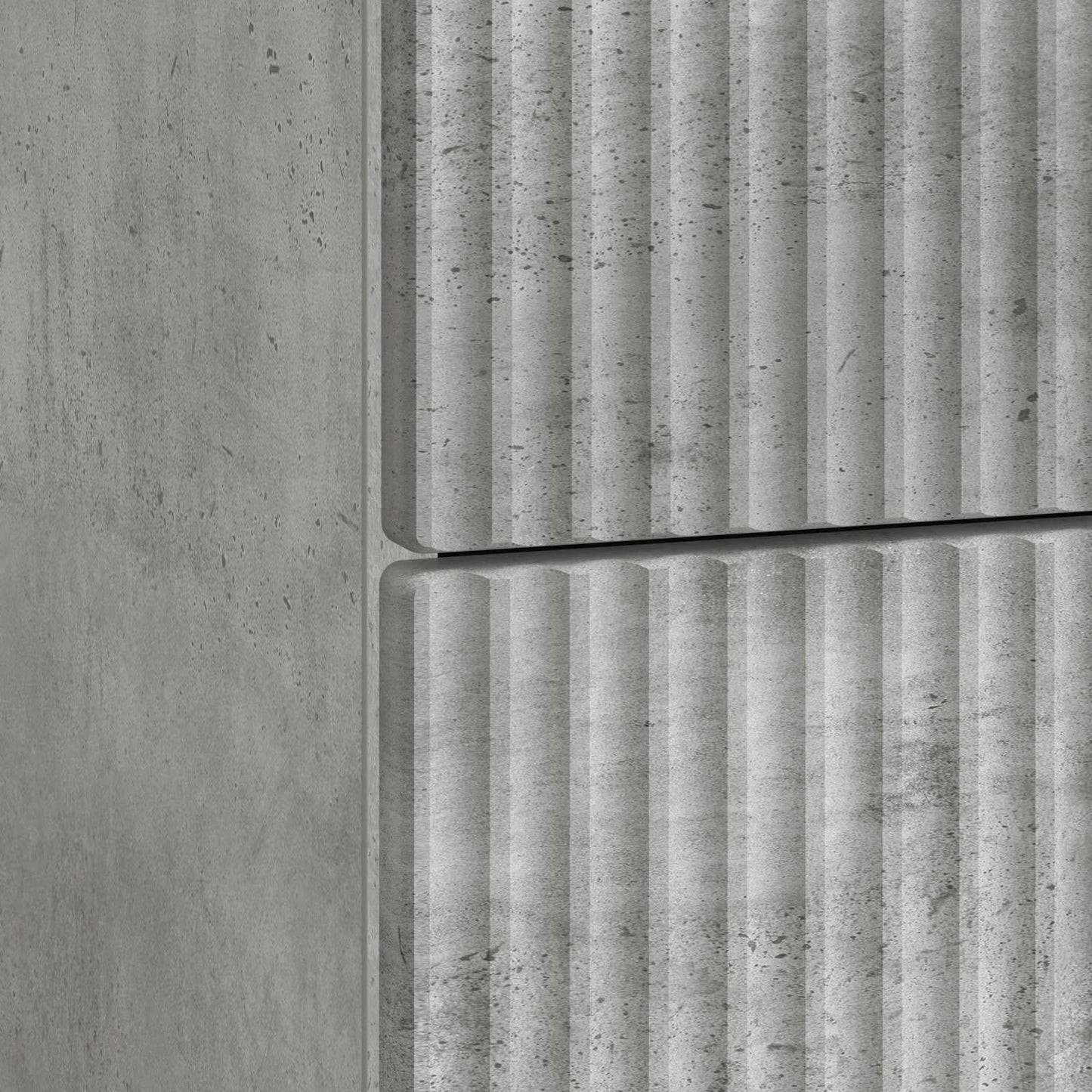Armadio da Notte con cassetto Grigio Cemento 43 x 41 x 63,5 cm | homemem39