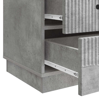 Armadio da Notte con cassetto Grigio Cemento 43 x 41 x 63,5 cm | homemem39