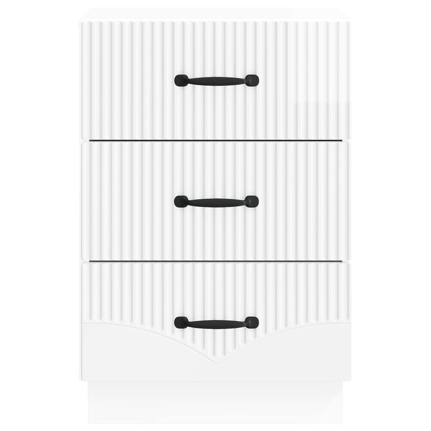 Armadio da Notte con cassetto Bianco Lucido 43 x 41 x 63,5 cm | homemem39