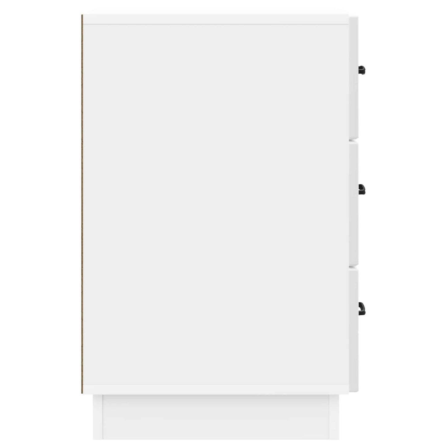 Armadio da Notte con cassetto Bianco Lucido 43 x 41 x 63,5 cm | homemem39