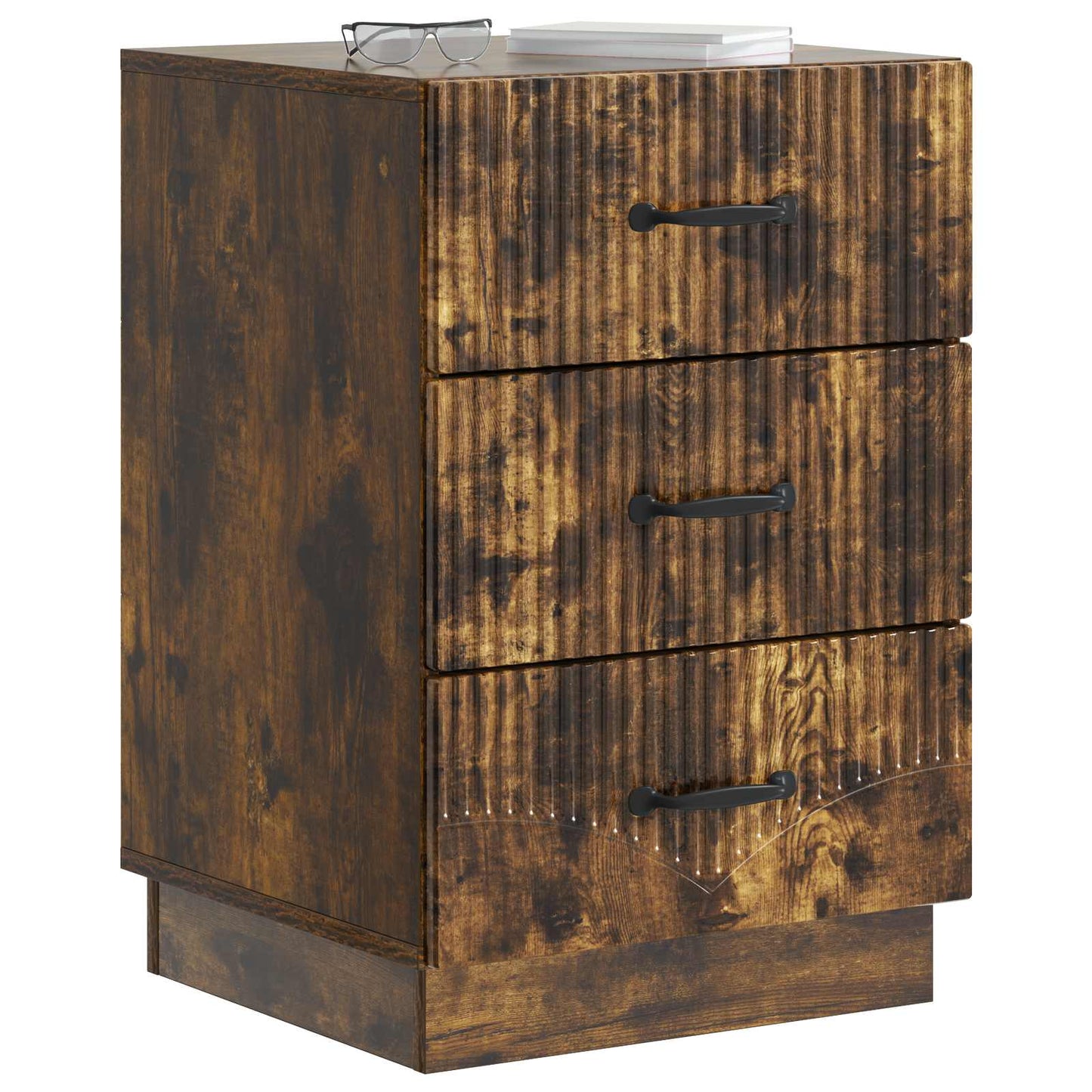 Armadio da Notte con cassetto Rovere Fumo 43 x 41 x 63,5 cm | homemem39