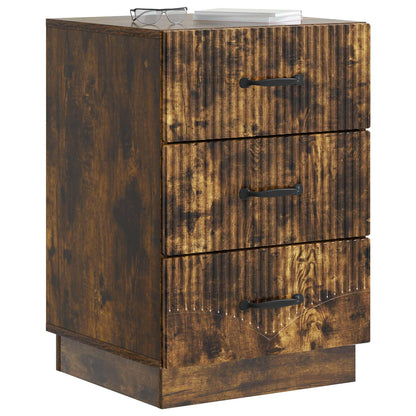 Armadio da Notte con cassetto Rovere Fumo 43 x 41 x 63,5 cm | homemem39
