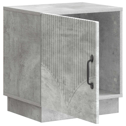 Comodino 2 pcs Grigio Concretè 43 x 34,5 x 47 cm | homemem39