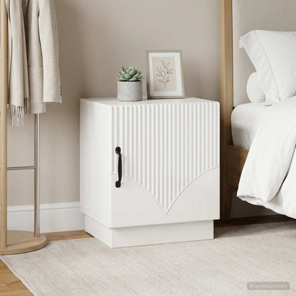 Comodino 2 pcs Bianco Lucido 43 x 34,5 x 47 cm | homemem39