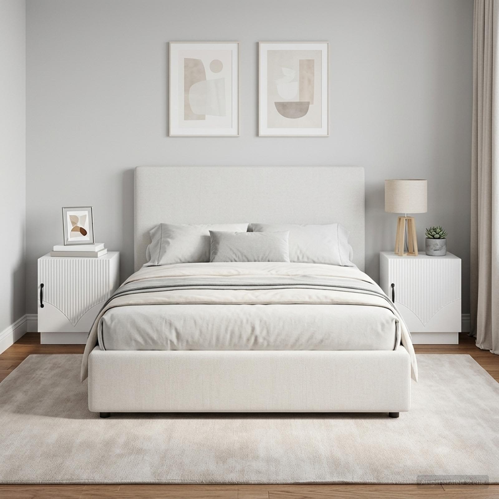 Comodino 2 pcs Bianco Lucido 43 x 34,5 x 47 cm | homemem39