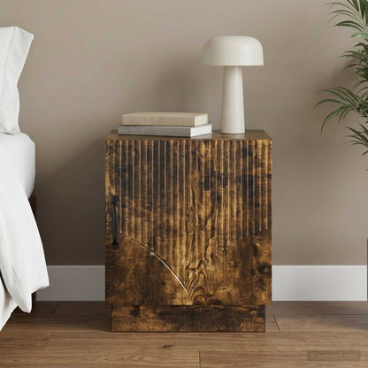 Comodino Rovere Fumo 43 x 34,5 x 47 cm Legno ingegnerizzato | homemem39