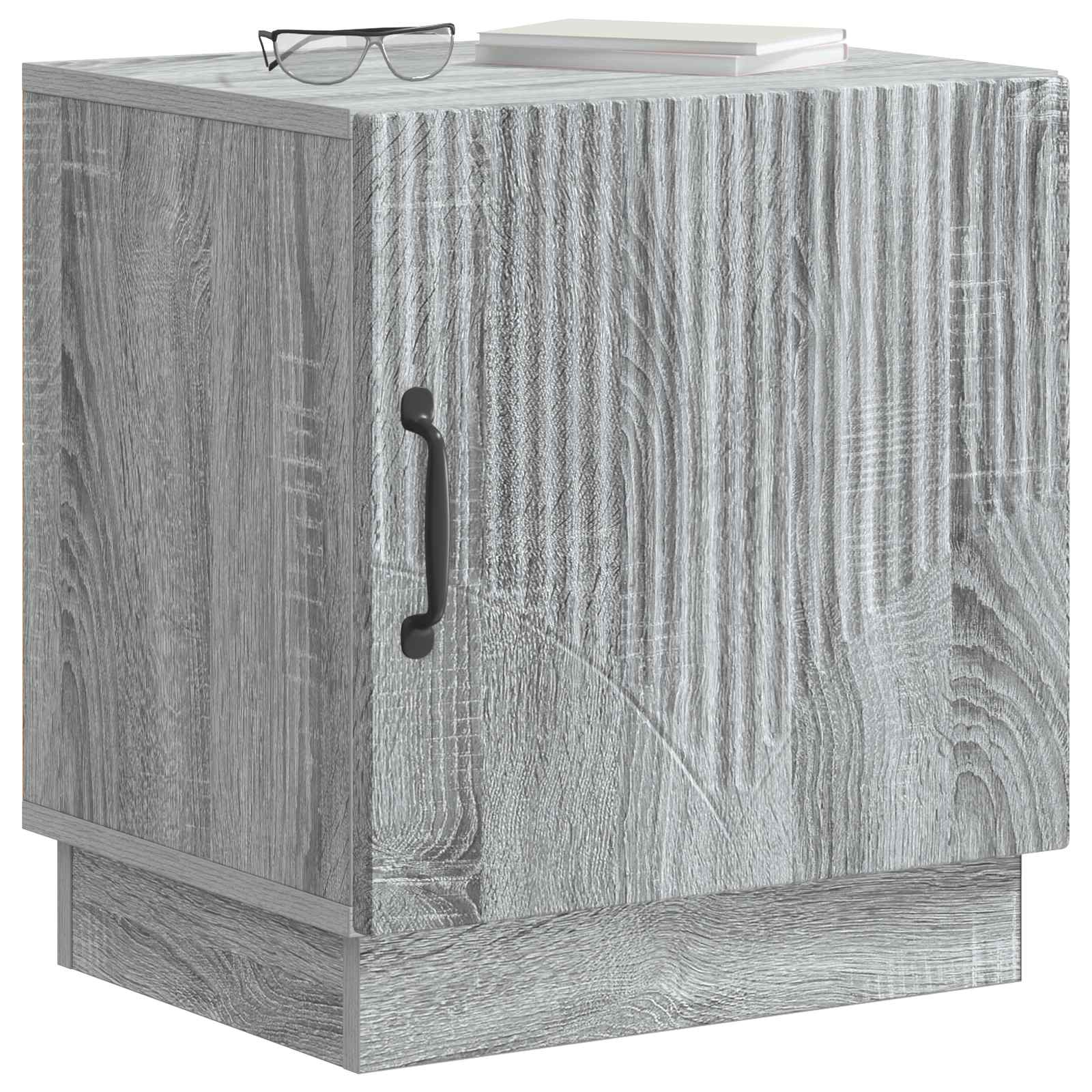 Comodino Sonoma grigio 43 x 34,5 x 47 cm Legno ingegnerizzato | homemem39