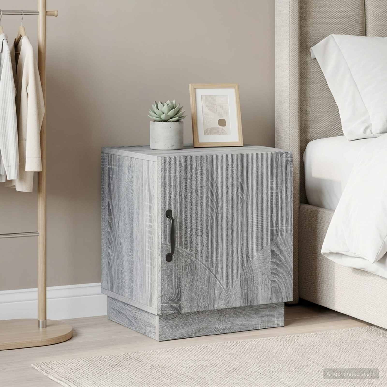 Comodino 2 pcs Sonoma grigio 43 x 34,5 x 47 cm | homemem39