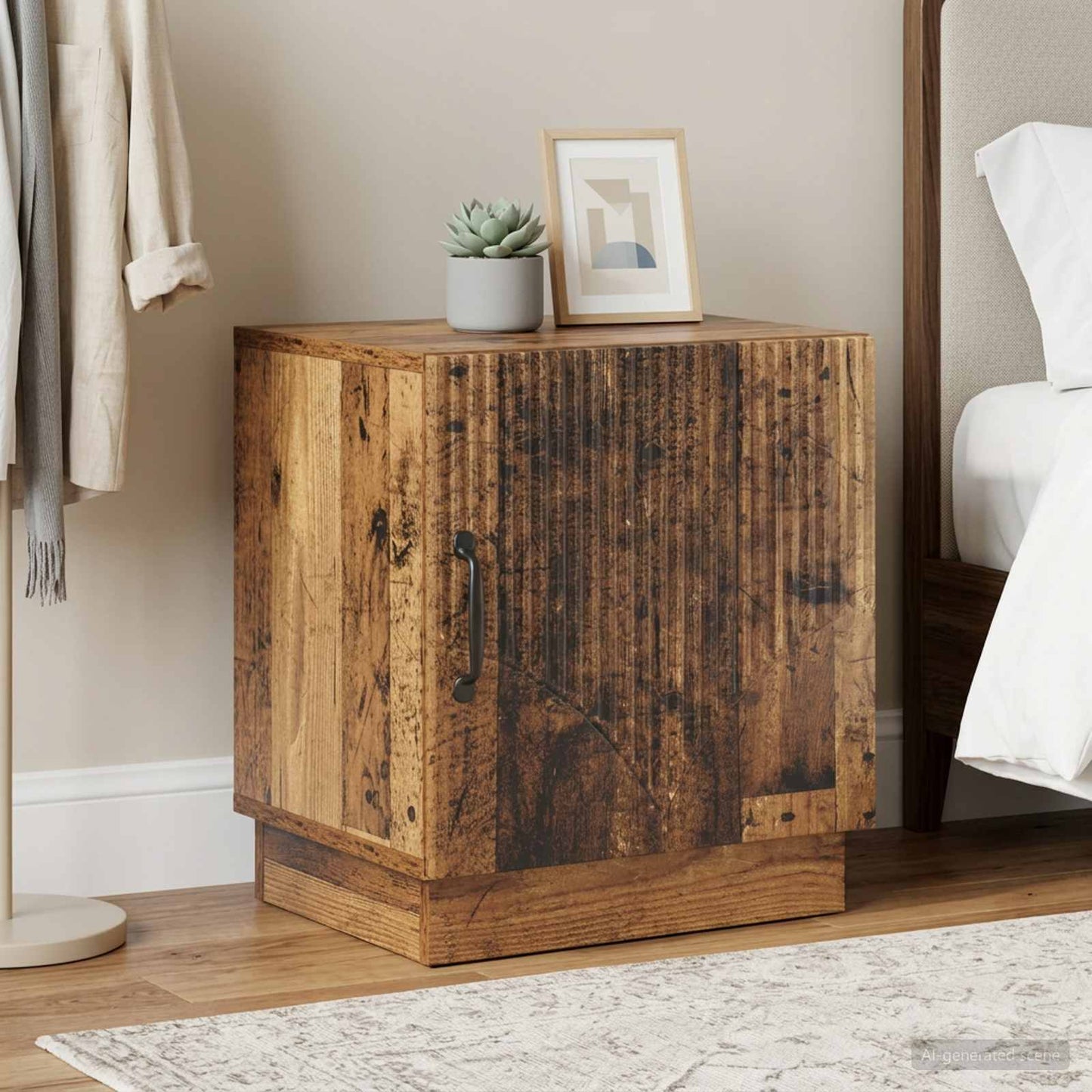 Comodino 2 pcs Legno antico 43 x 34,5 x 47 cm | homemem39
