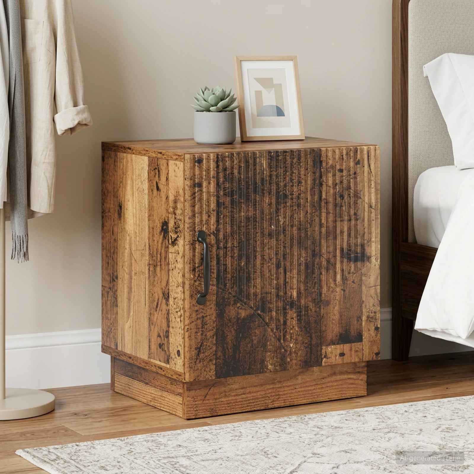 Comodino 2 pcs Legno antico 43 x 34,5 x 47 cm | homemem39