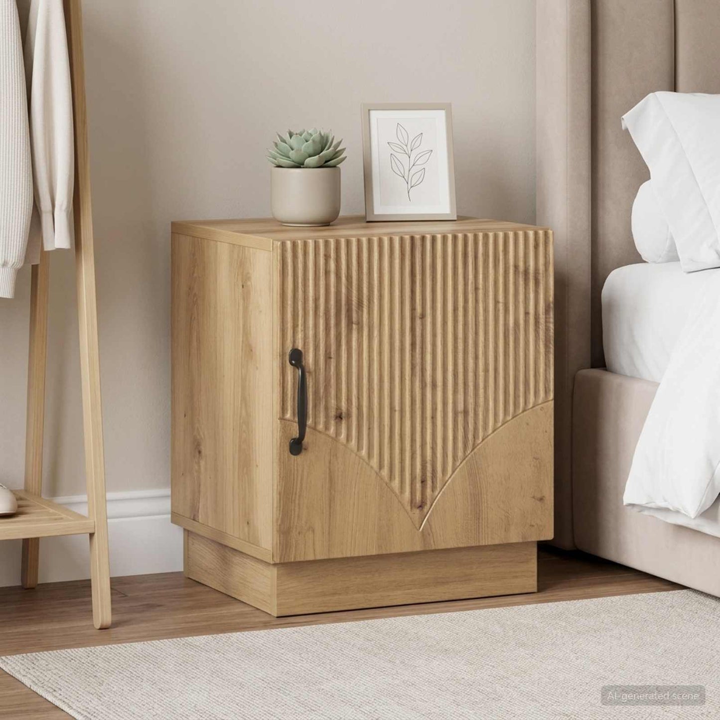 Comodino 2 pz Rovere Artigianale 43 x 34,5 x 47 cm
