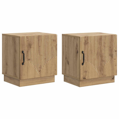 Comodino 2 pz Rovere Artigianale 43 x 34,5 x 47 cm