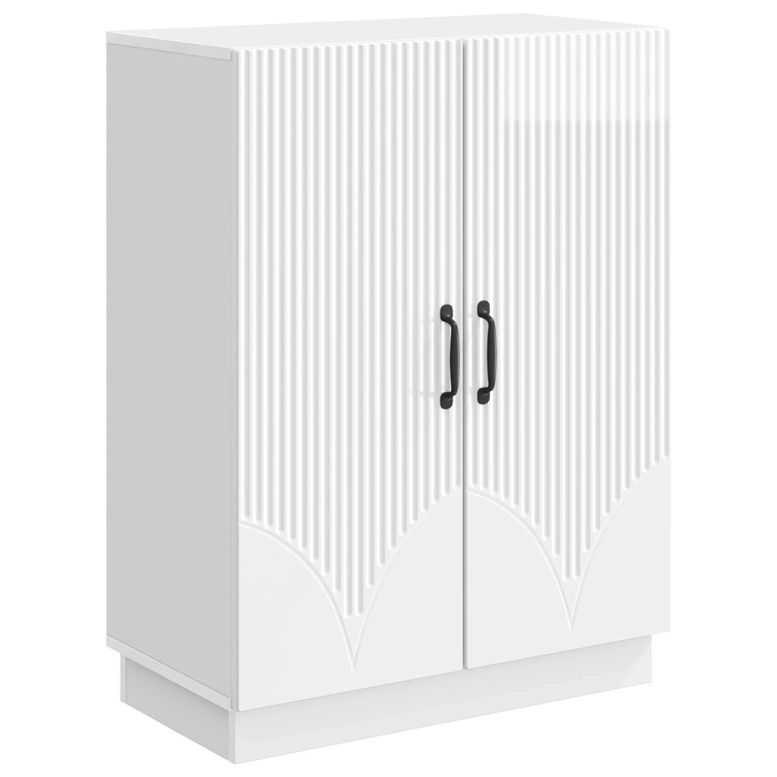 Credenza Bianco Lucido 66 x 34,5 x 87 cm Legno ingegnerizzato | homemem39