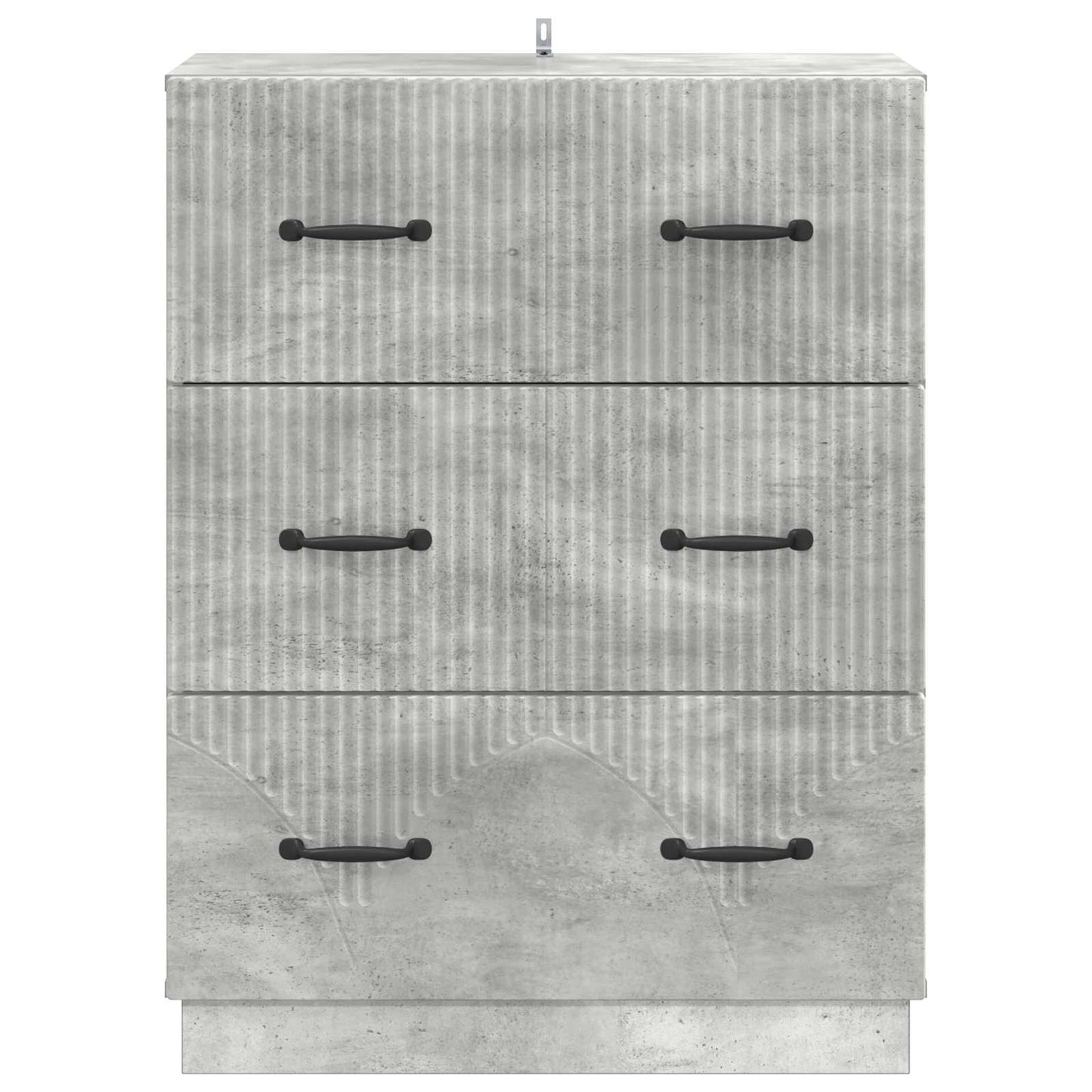 Mobile con Cassetti Grigio Cemento 66 x 34,5 x 87 cm