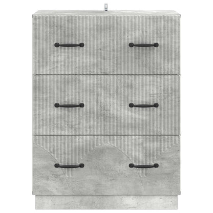 Mobile con Cassetti Grigio Cemento 66 x 34,5 x 87 cm