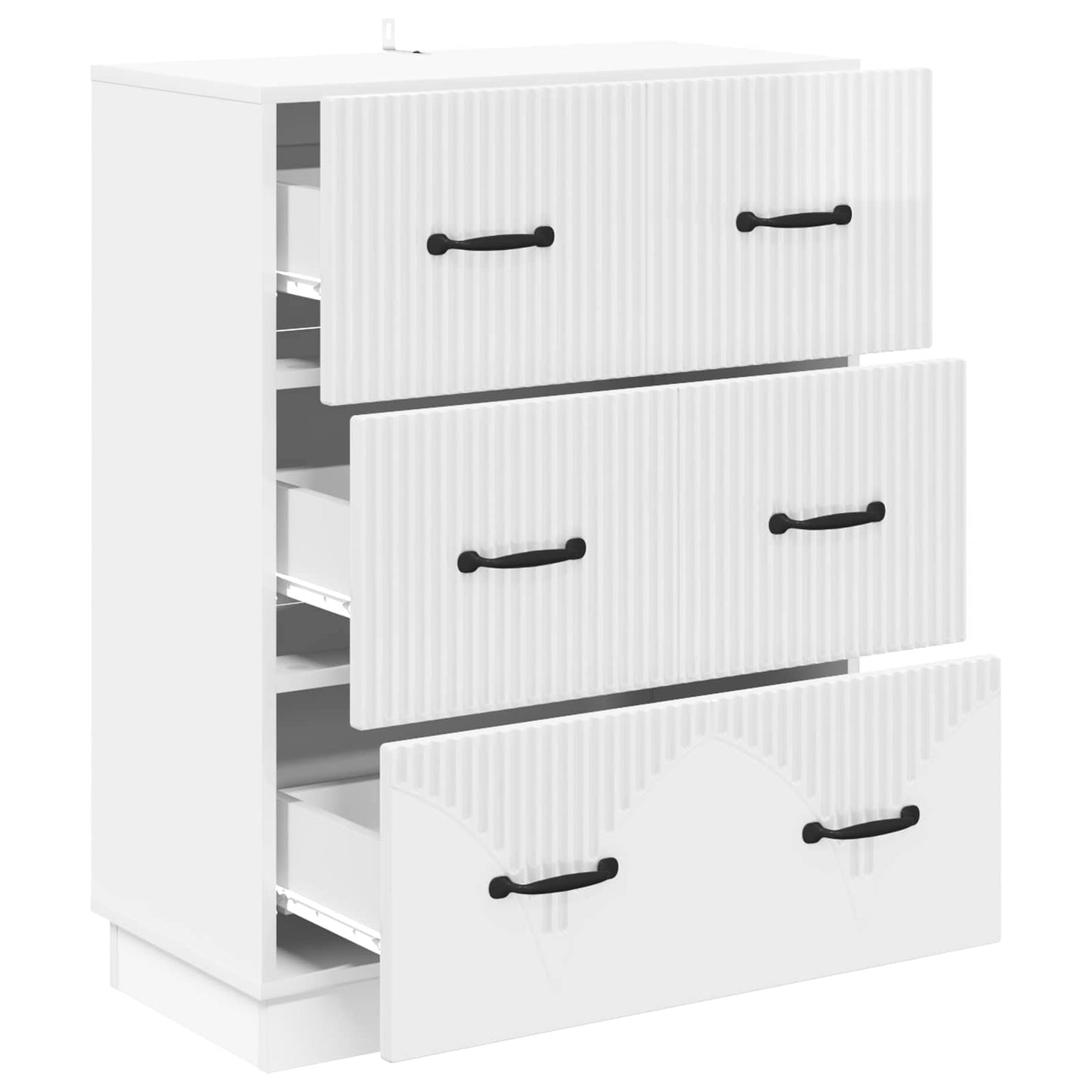Mobile con Cassetti Bianco Lucido 66 x 34,5 x 87 cm | homemem39