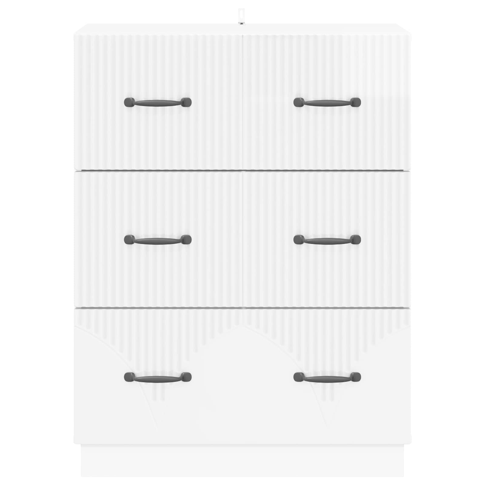 Mobile con Cassetti Bianco Lucido 66 x 34,5 x 87 cm | homemem39