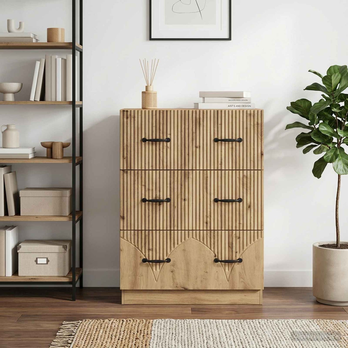 Mobile con Cassetti 66 x 34,5 x 87 cm Legno ingegnerizzato