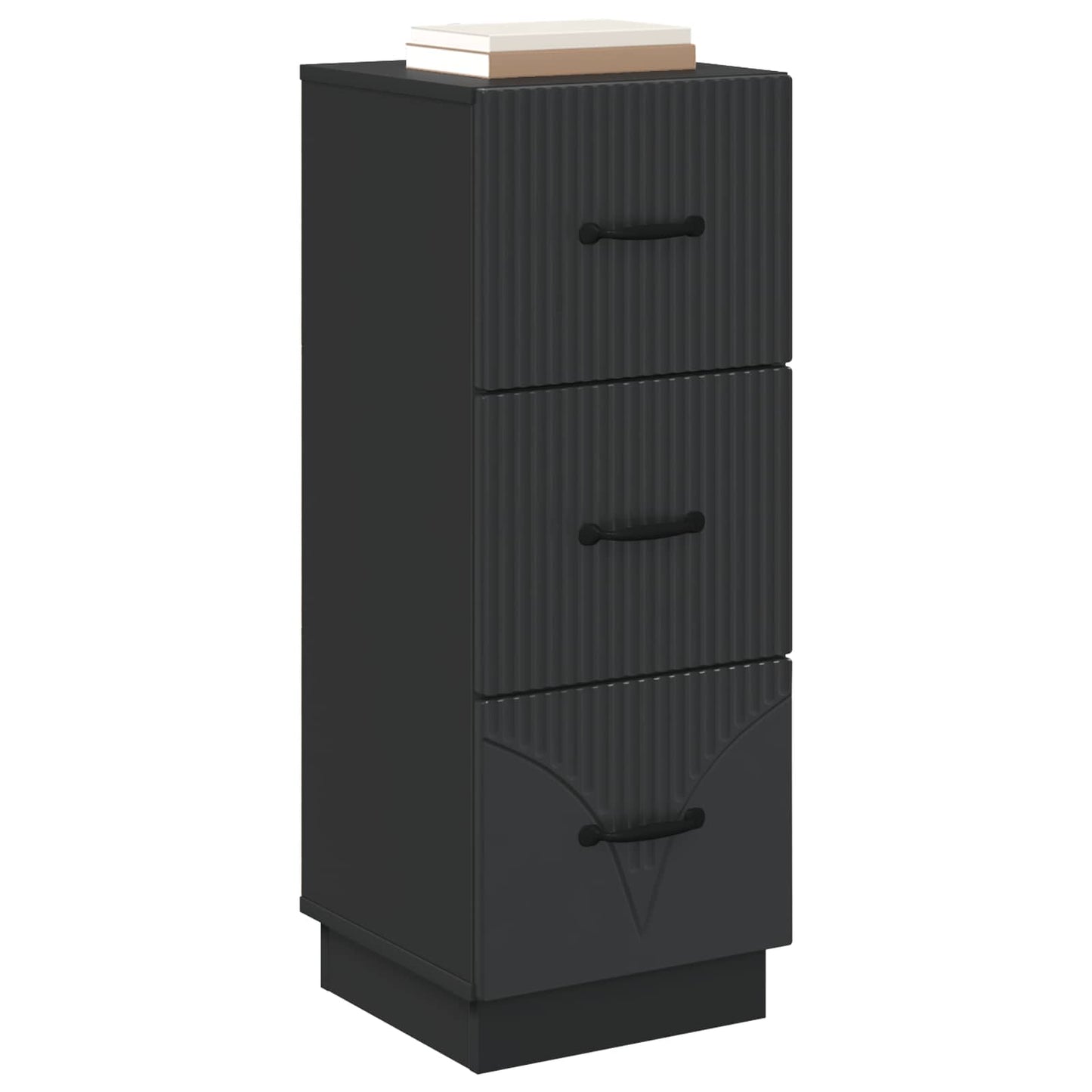 Mobile con Cassetti Nero 33 x 34,5 x 87 cm Legno ingegnerizzato | homemem39