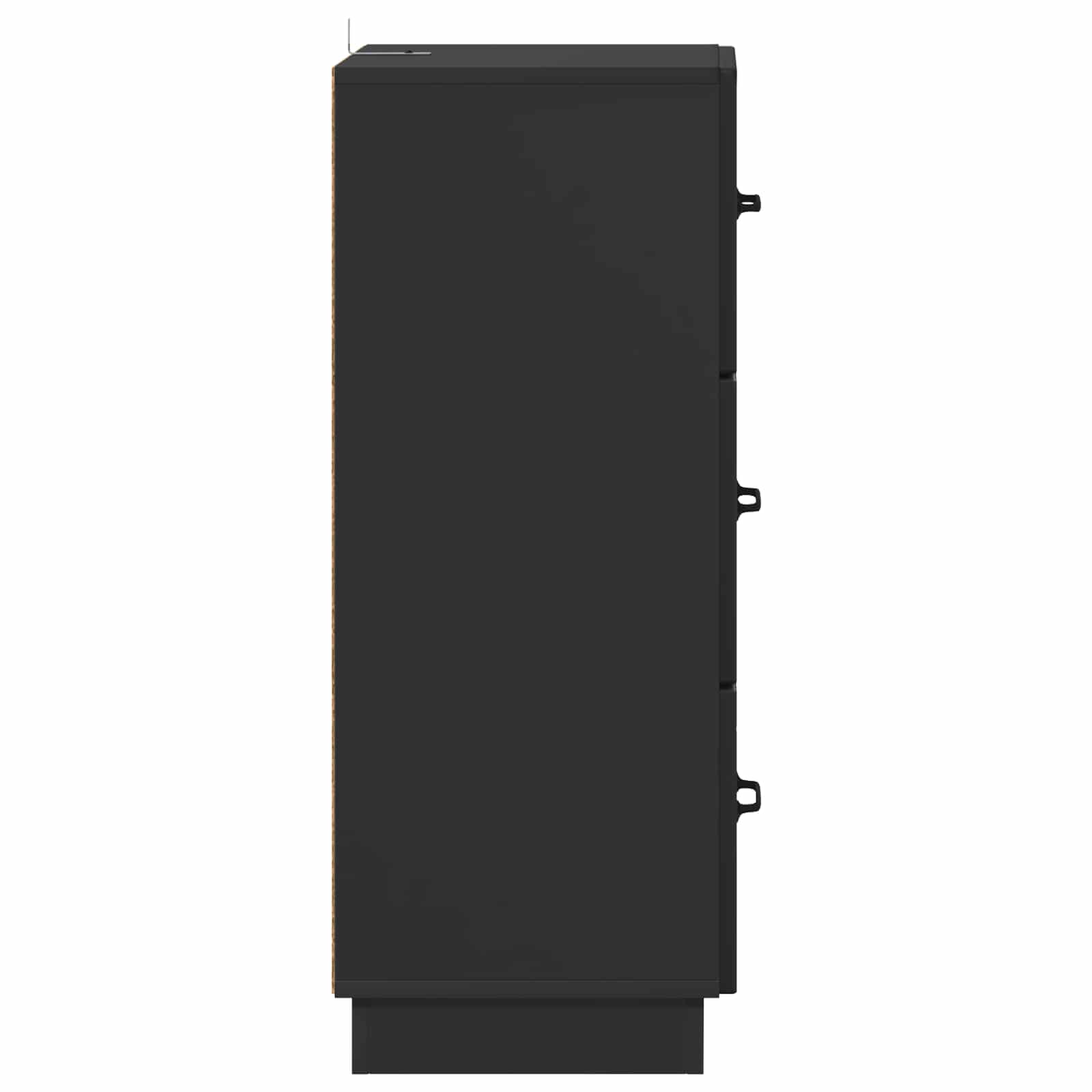 Mobile con Cassetti Nero 33 x 34,5 x 87 cm Legno ingegnerizzato | homemem39