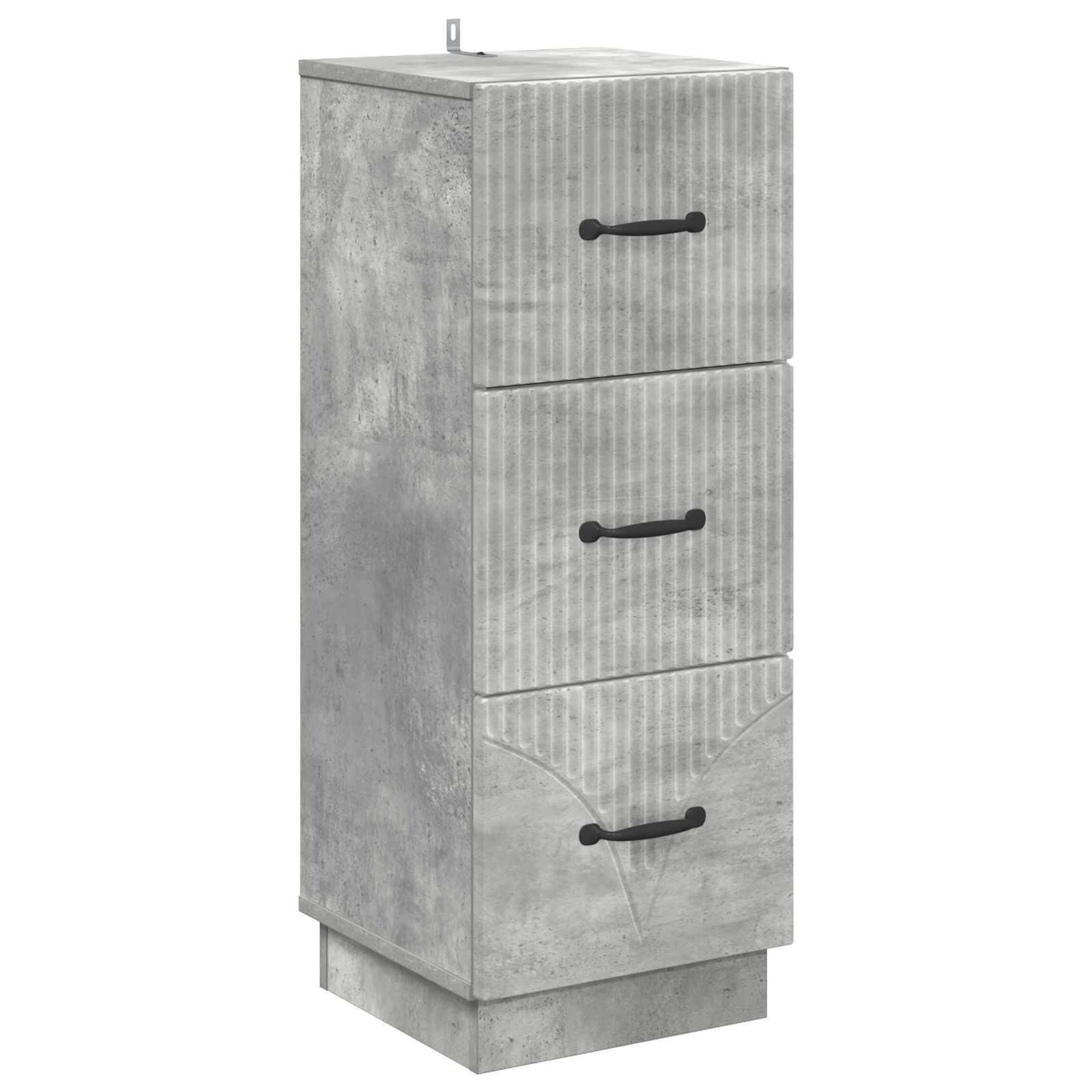 Mobile con Cassetti Grigio Cemento 33 x 34,5 x 87 cm | homemem39