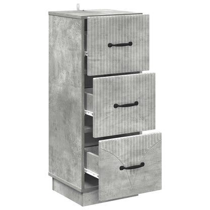 Mobile con Cassetti Grigio Cemento 33 x 34,5 x 87 cm | homemem39