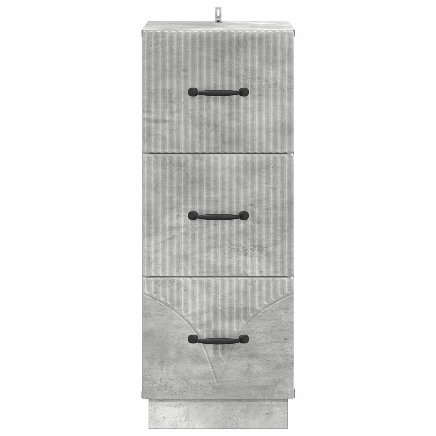 Mobile con Cassetti Grigio Cemento 33 x 34,5 x 87 cm | homemem39