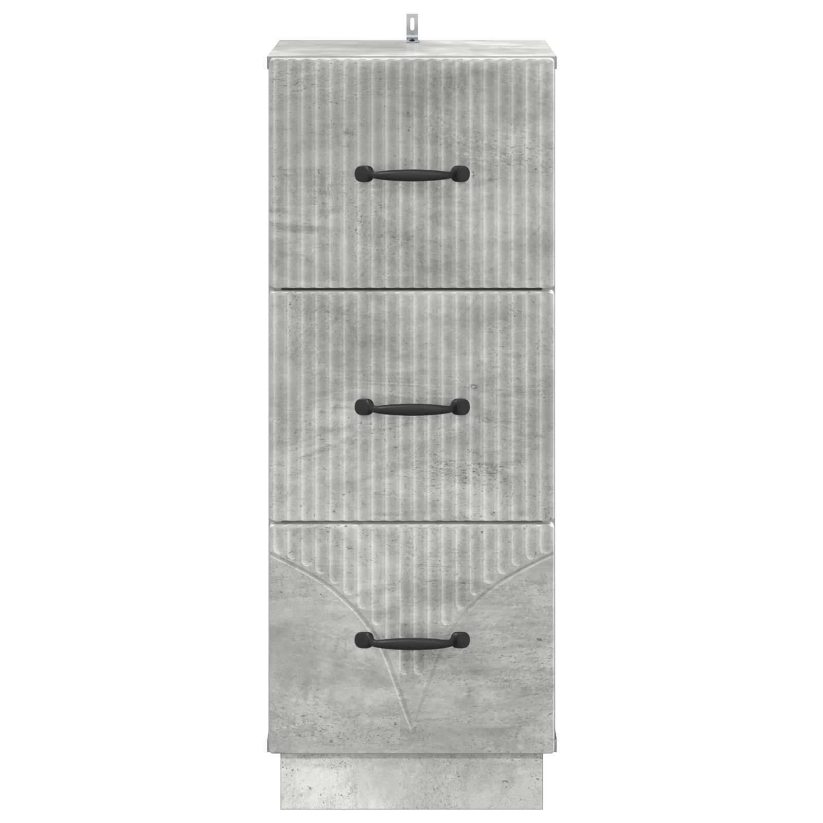 Mobile con Cassetti Grigio Cemento 33 x 34,5 x 87 cm | homemem39